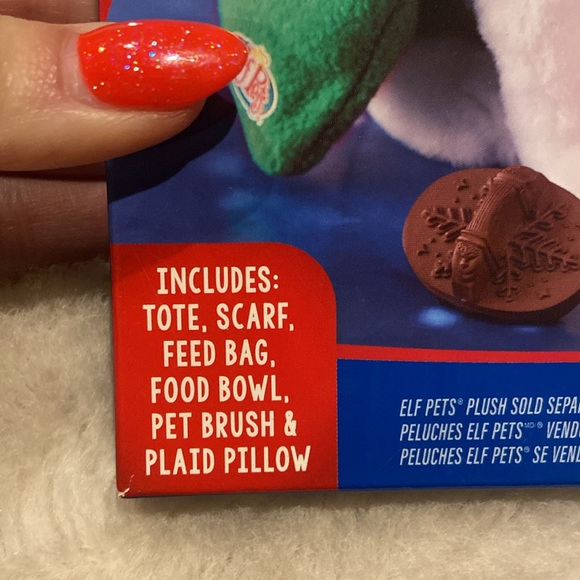 Elf on The Shelf Claus Good Tidings Toy Tote & Scarf plush accessories gift - Picture 9 of 11